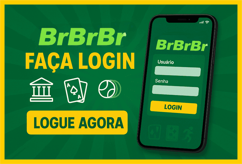 Imagem destacando login seguro na BRBRBR para novos usuários
